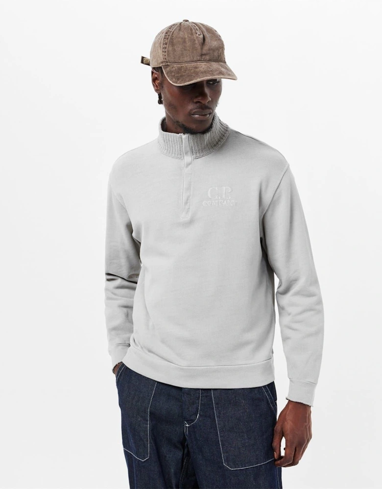 Polo Collar Sweatshirt