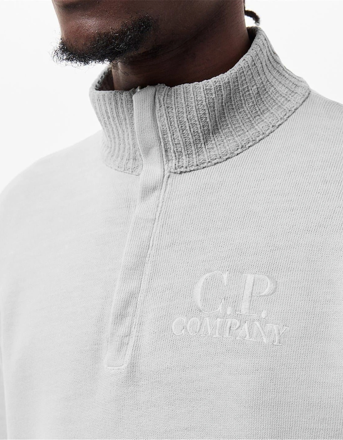 Polo Collar Sweatshirt