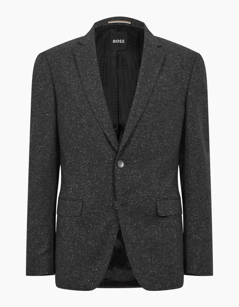 Notched Neck Long Suit Jacket