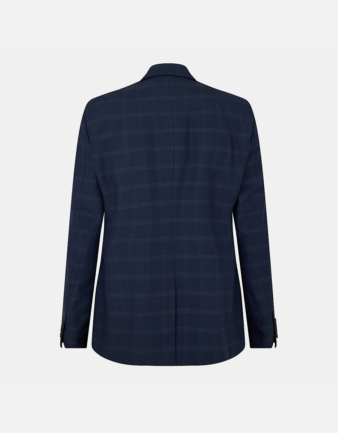 Rust Plaid Flap Pocket Suit Jacket