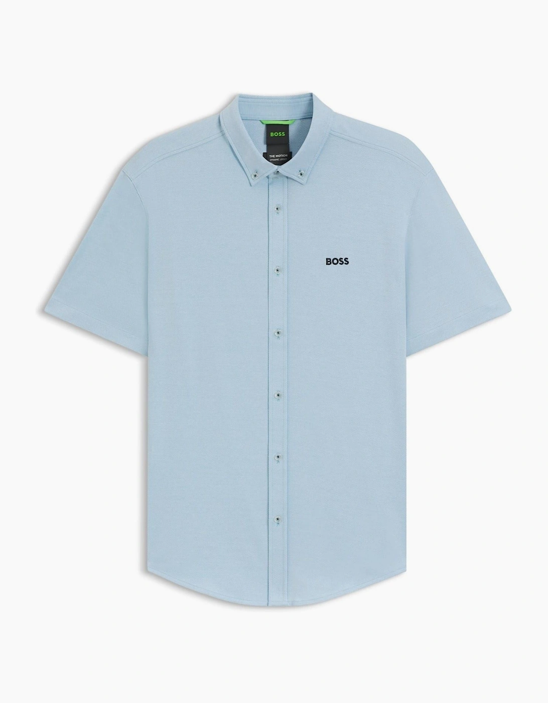 Hugo Boss Men's Blue Hbg Motion S Plain Short Sleeve Shirt - Size: Regular/36
