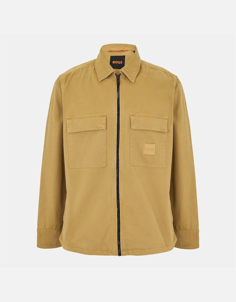 Solid Patterned Snap Button Overshirt