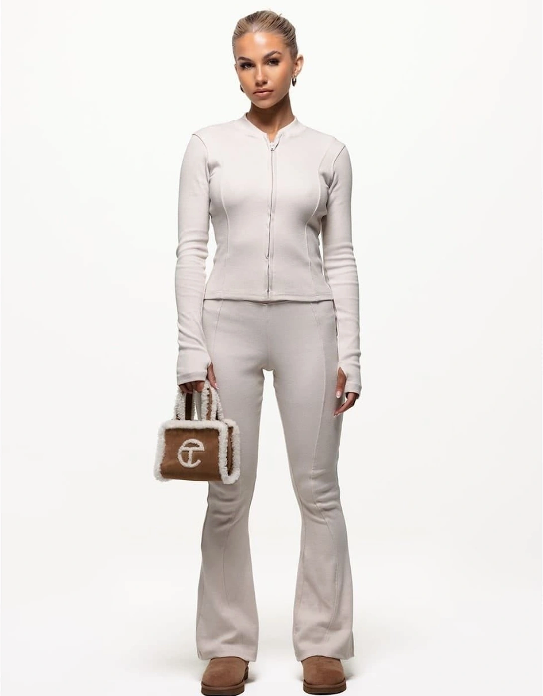 Ribbed Leggings Cream, 5 of 4
