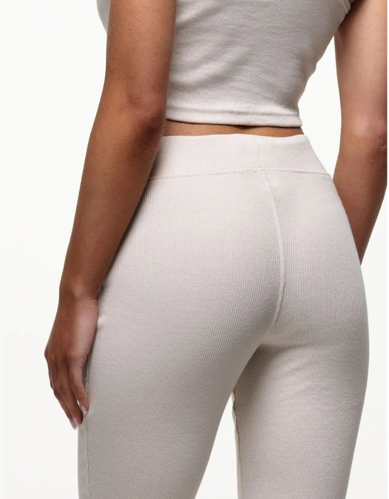 Ribbed Leggings Cream