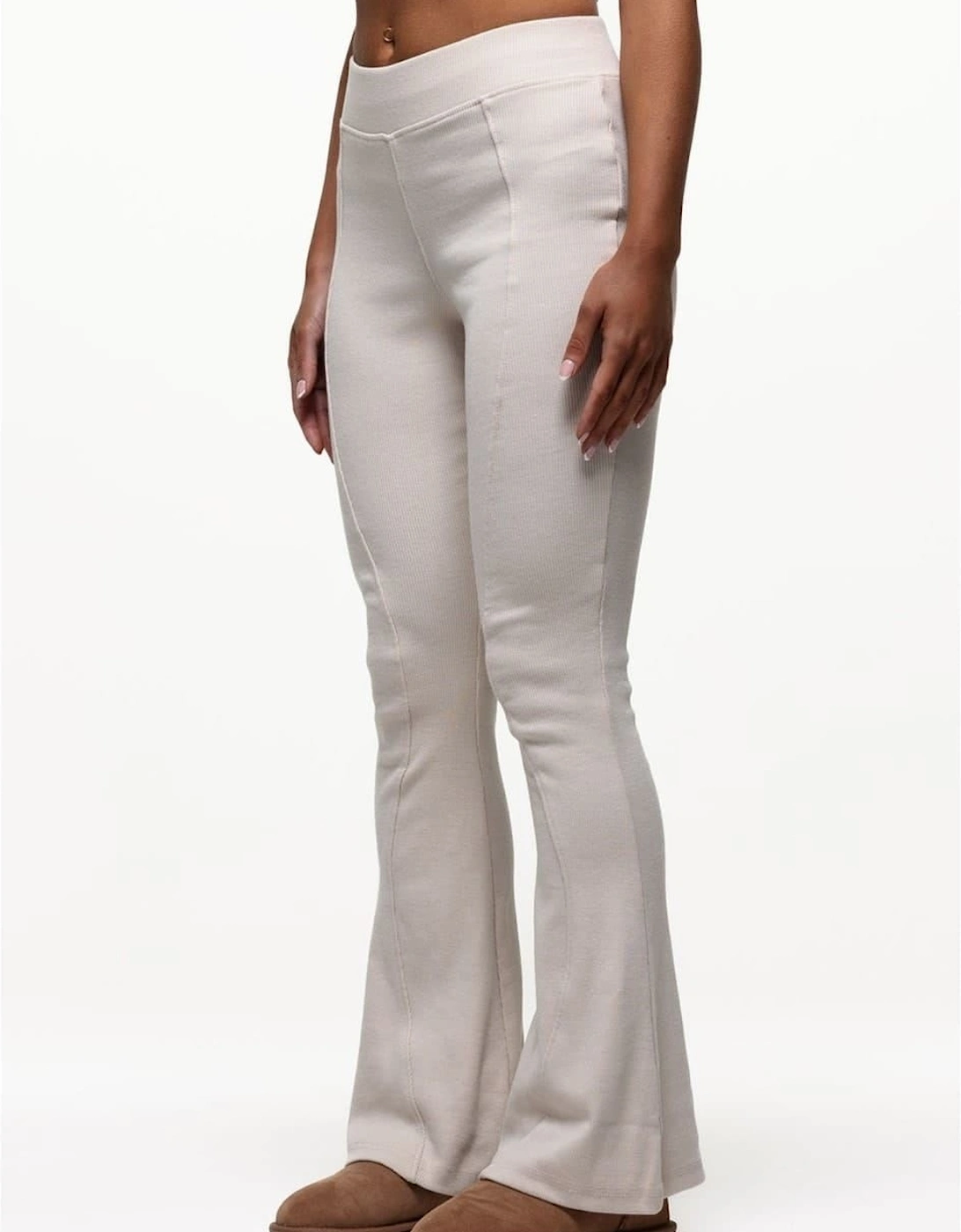 Ribbed Leggings Cream