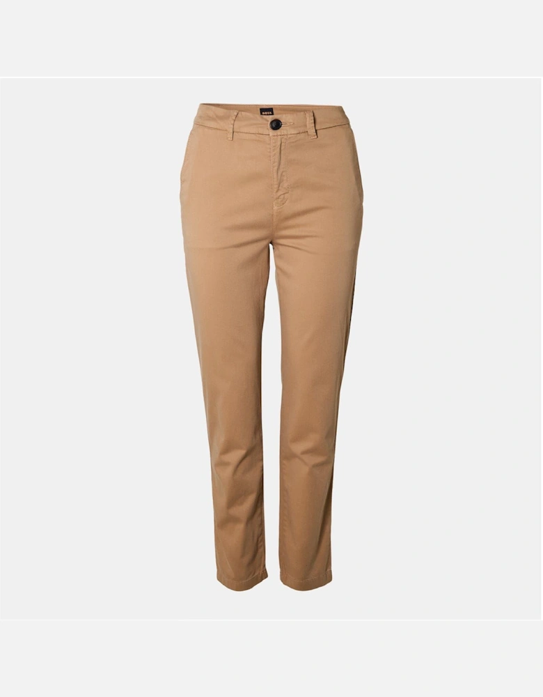 Solid Patterned Slim Chinos