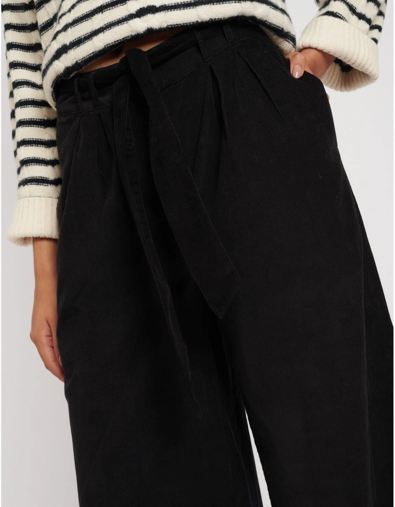 Solid Wide Leg Trousers