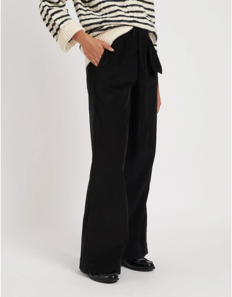 Solid Wide Leg Trousers