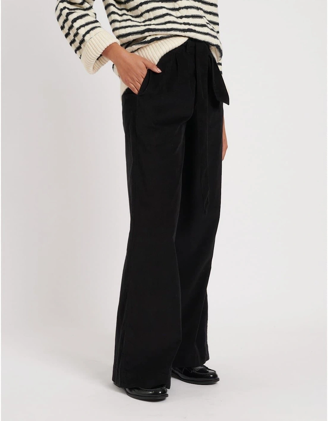 Solid Wide Leg Trousers