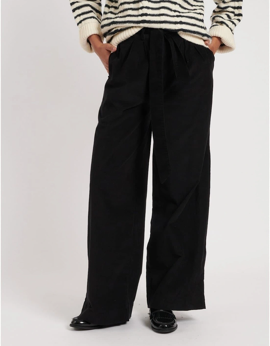 Solid Wide Leg Trousers