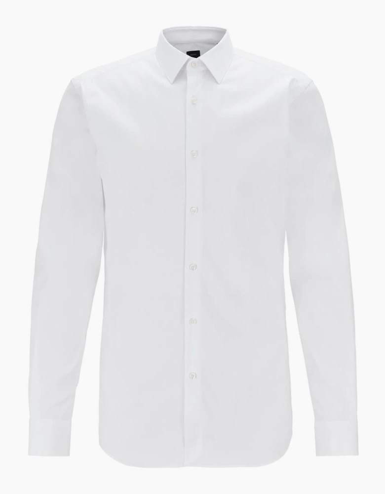 Collared Neck Point Collar Long Sleeve Shirt