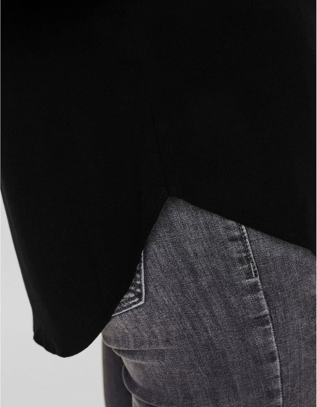 Crew Neck Short Sleeve Shell Blouse
