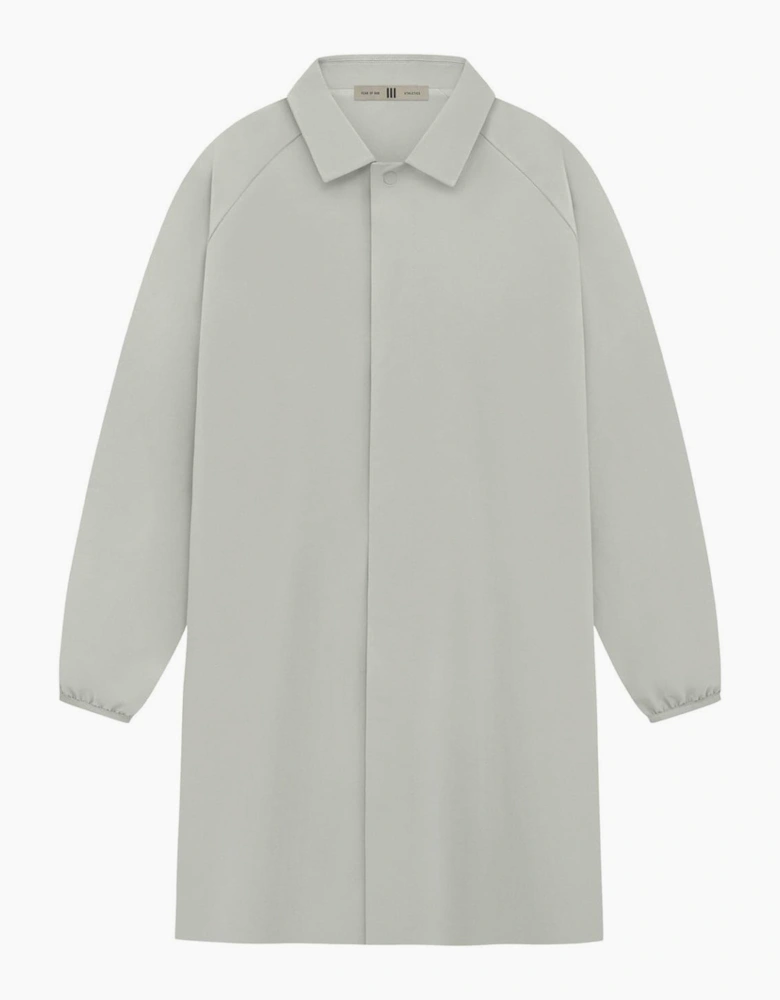 Solid Patterned Snap Button Over Coat