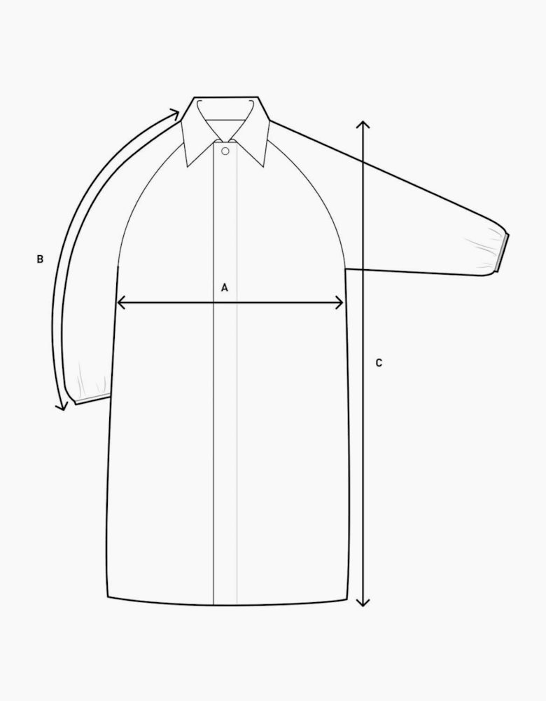 Solid Patterned Snap Button Over Coat