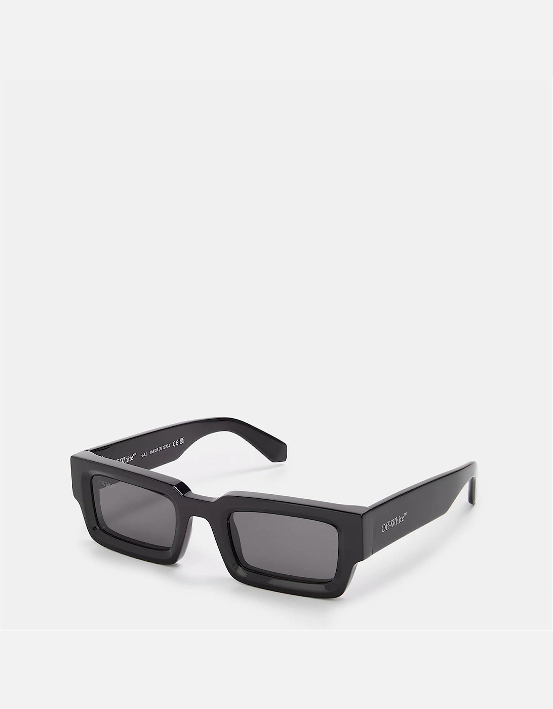 Off-White Men's Black/Grey Lecce Rectangle Full Rim Sunglasses - Size One Size