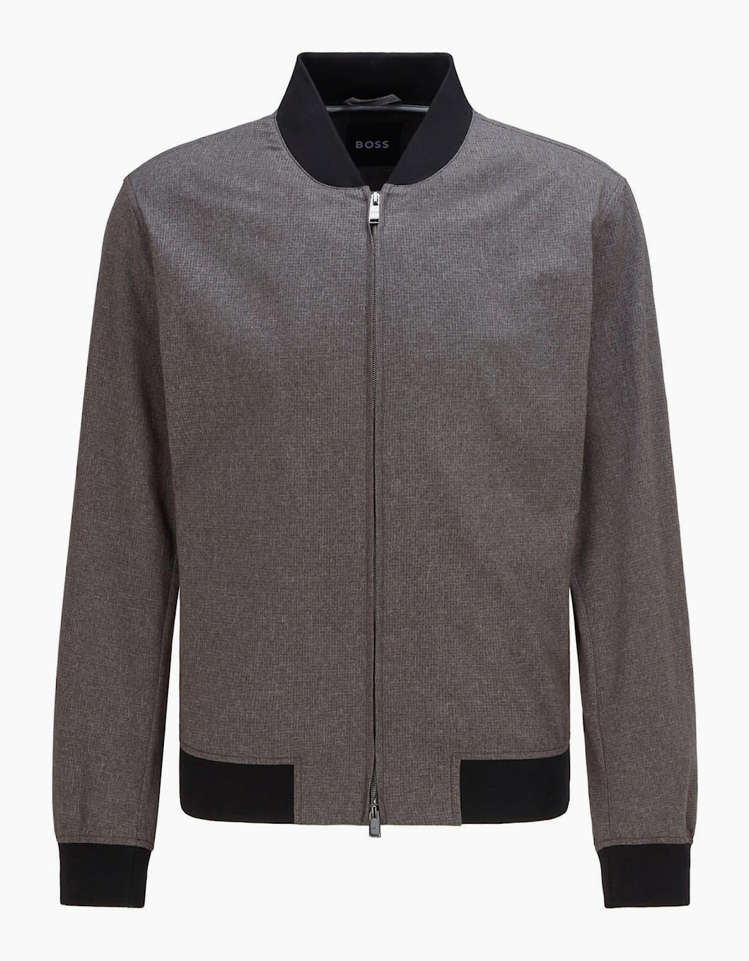Zip Neck Bomber Collar Long Sleeve Sweatshirt, 2 of 1