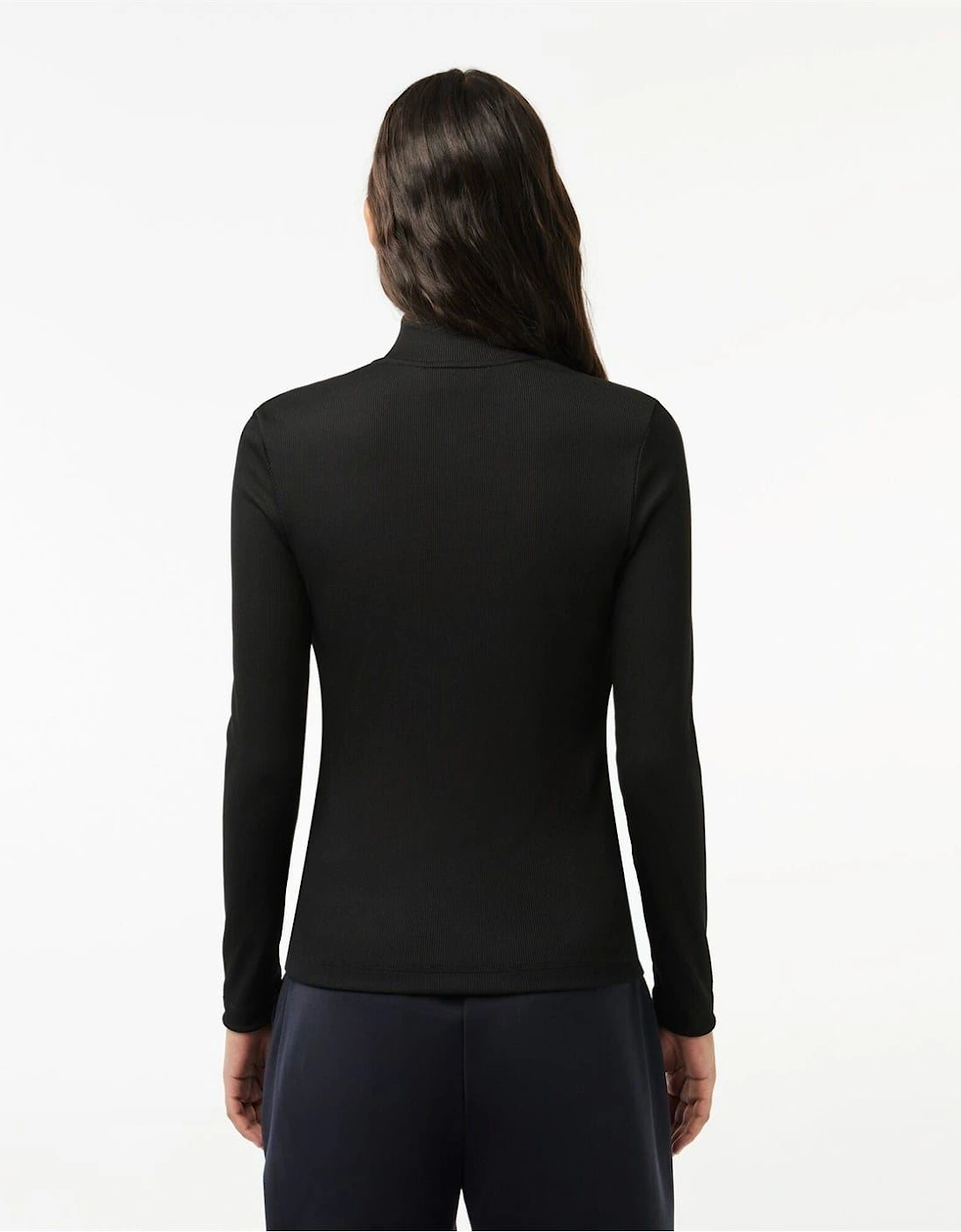 Mock Neck Regular Fit Polo Shirt