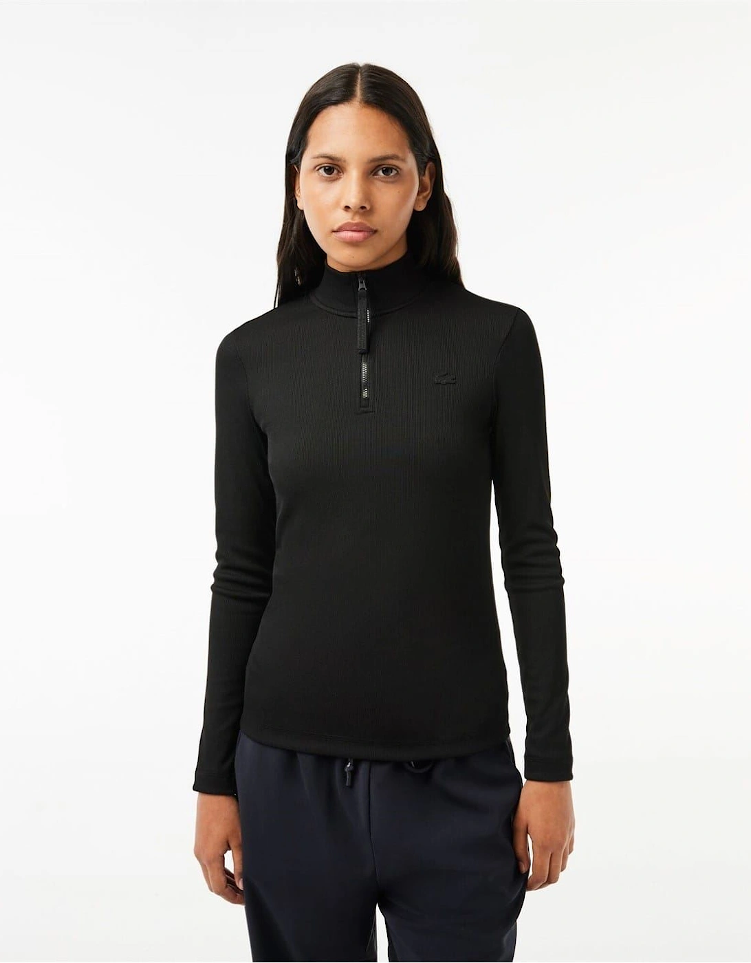Mock Neck Regular Fit Polo Shirt, 4 of 3