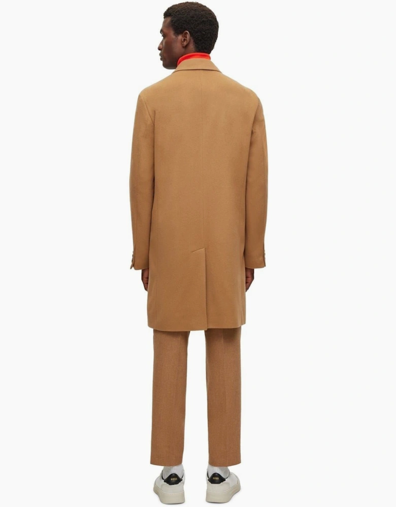 Hyde Solid Patterned Notch Collar Trench Coat