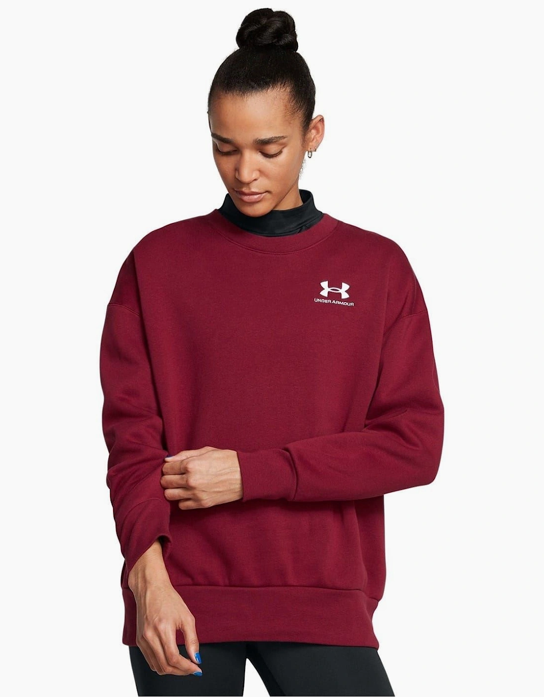 Oversize Fit Crew Neck Long Sleeve Sweatshirt