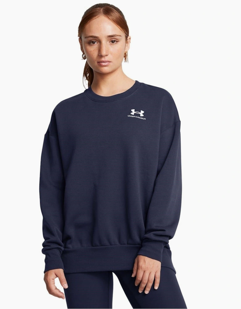 Oversize Fit Crew Neck Long Sleeve Sweatshirt