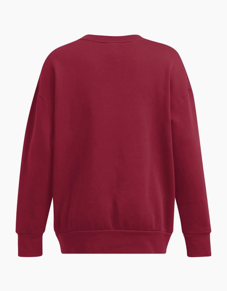 Oversize Fit Crew Neck Long Sleeve Sweatshirt