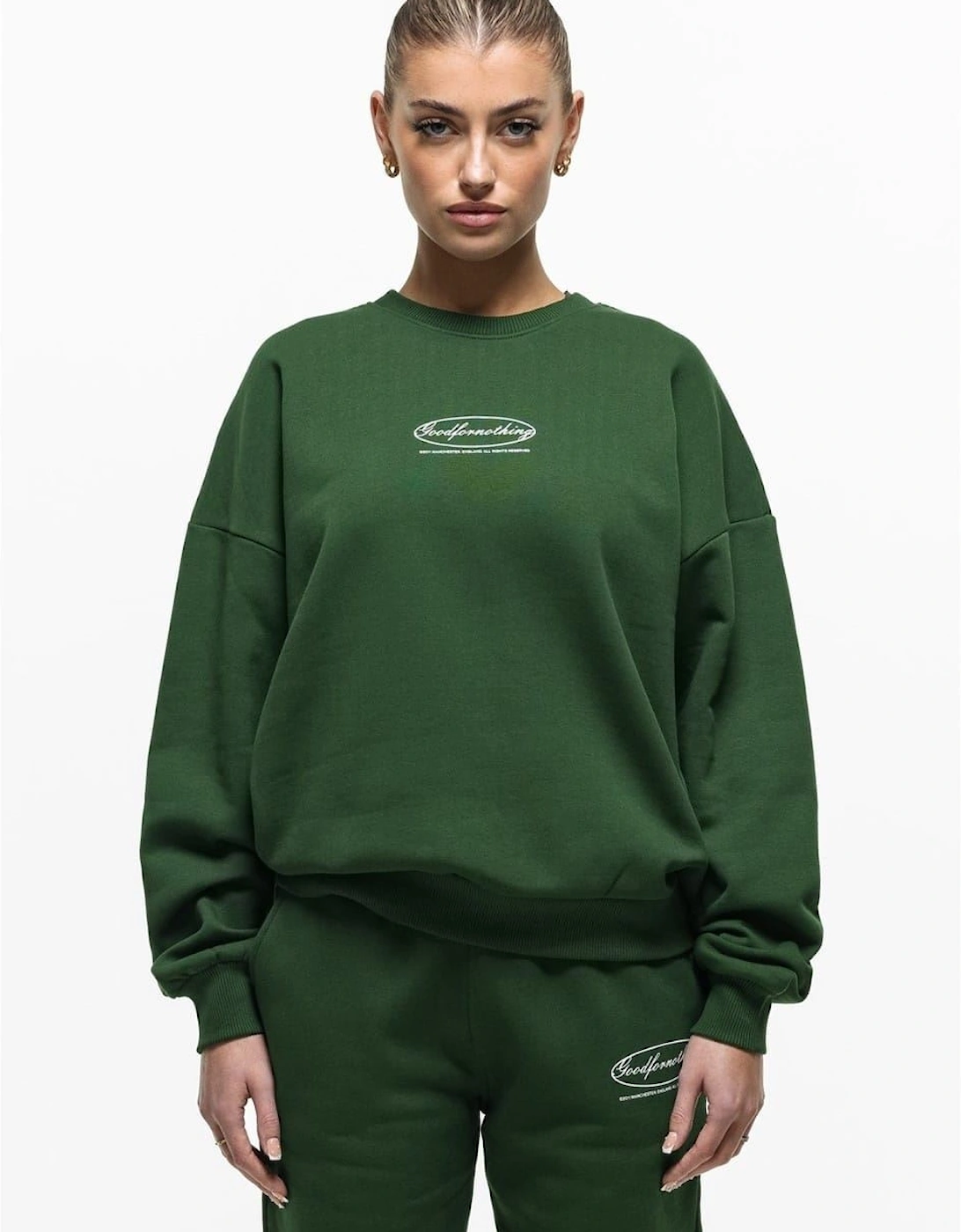Oval Sweatshirt Dark Green, 4 of 3