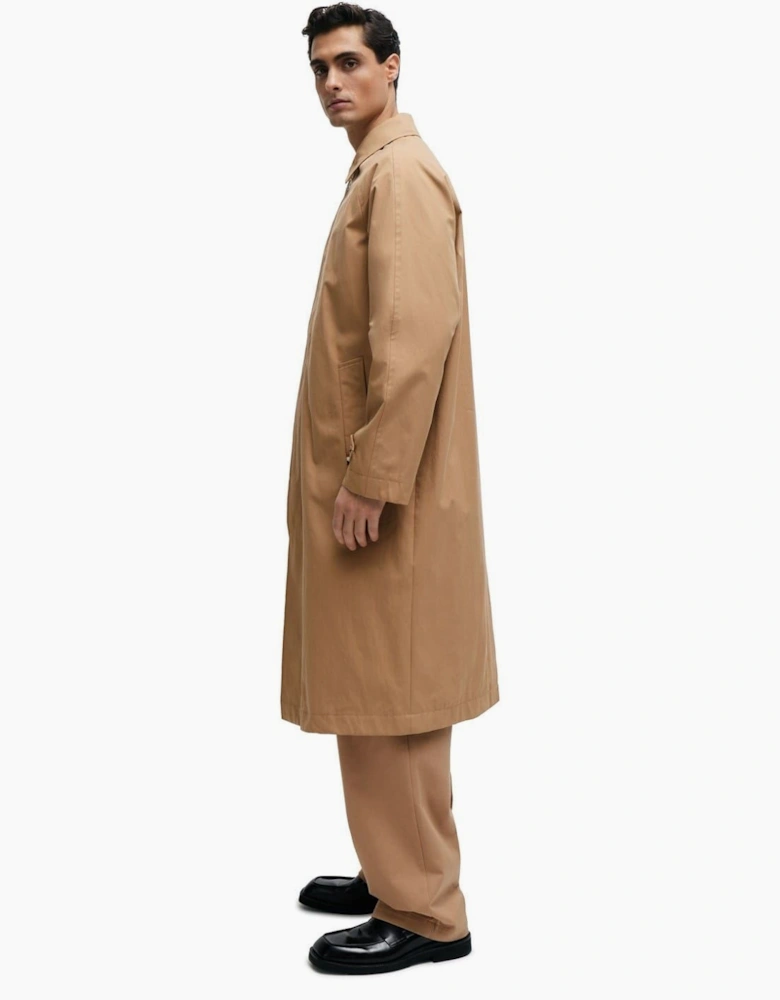 Solid Patterned Regular Fit Overcoat