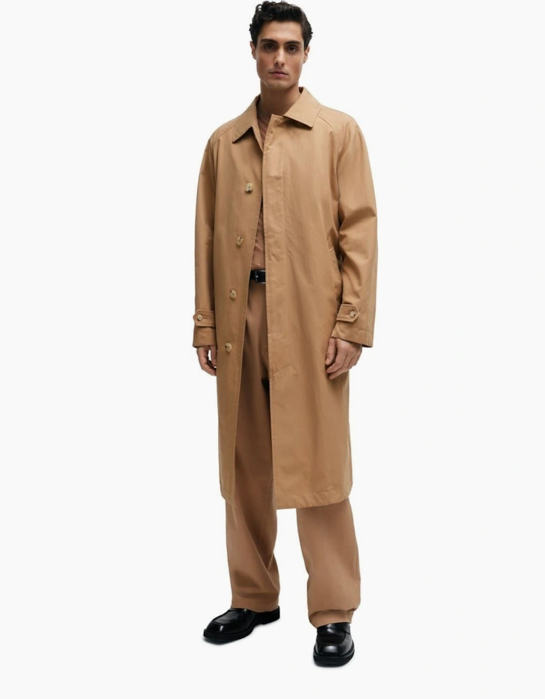 Solid Patterned Regular Fit Overcoat