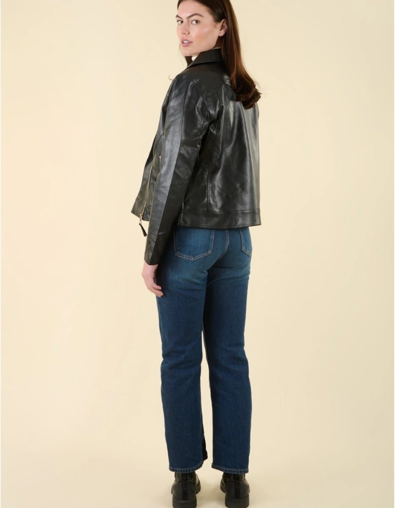Roxanne Faux Leather Relaxed Jacket