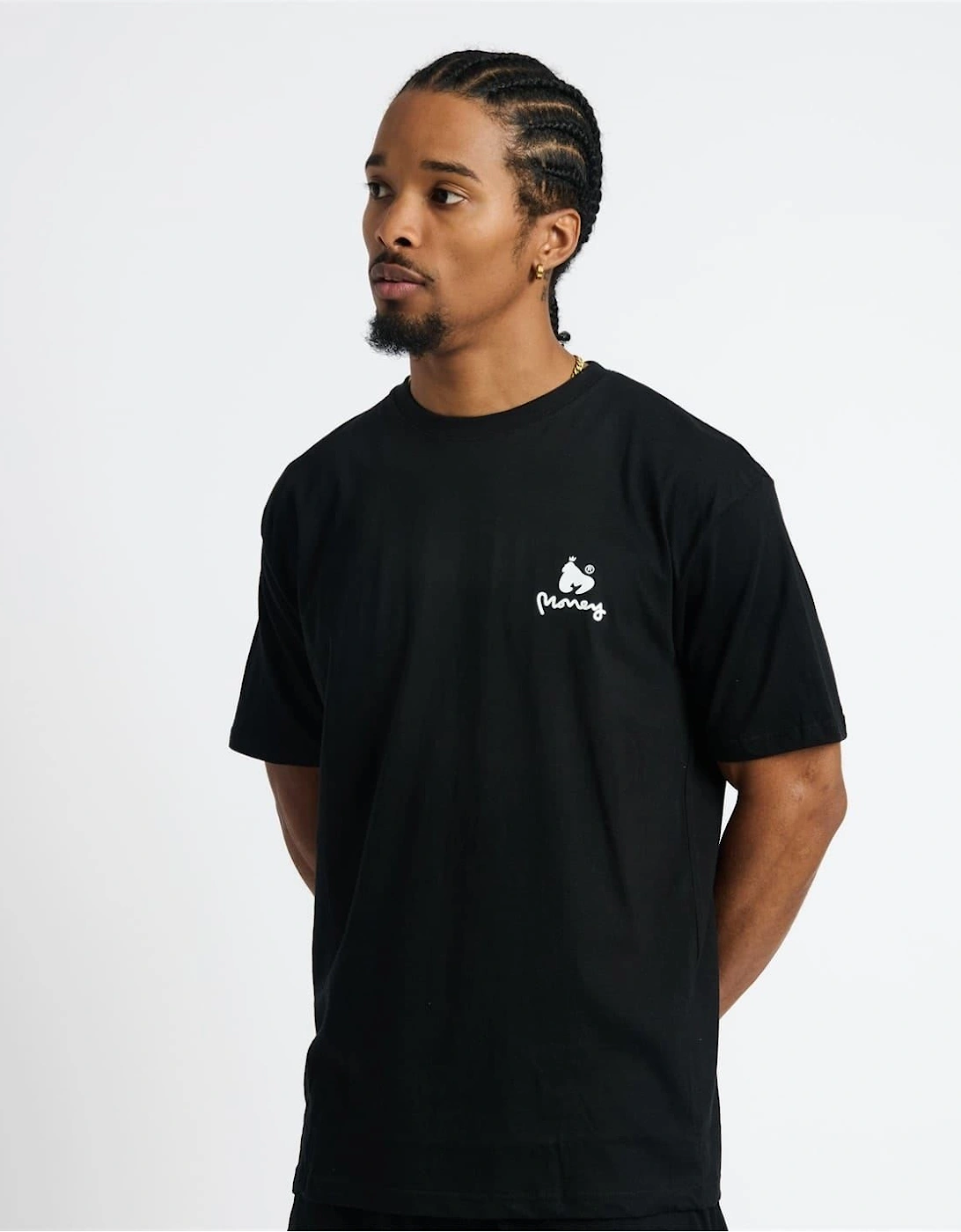 Money Clothing Men's Black Lounger Ape Tee - Size: 38