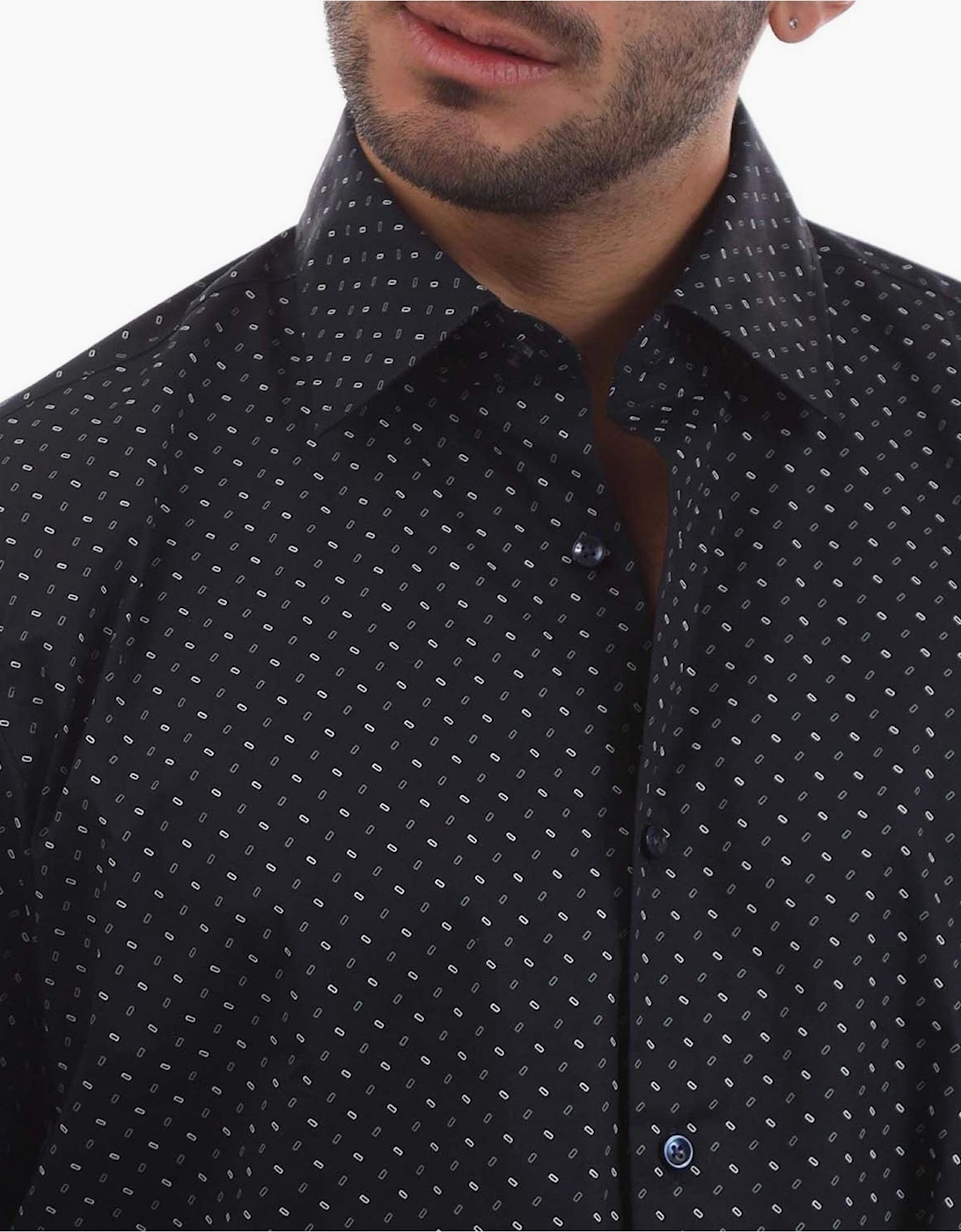 Joe Collared Neck Long Sleeve Oxford Shirt