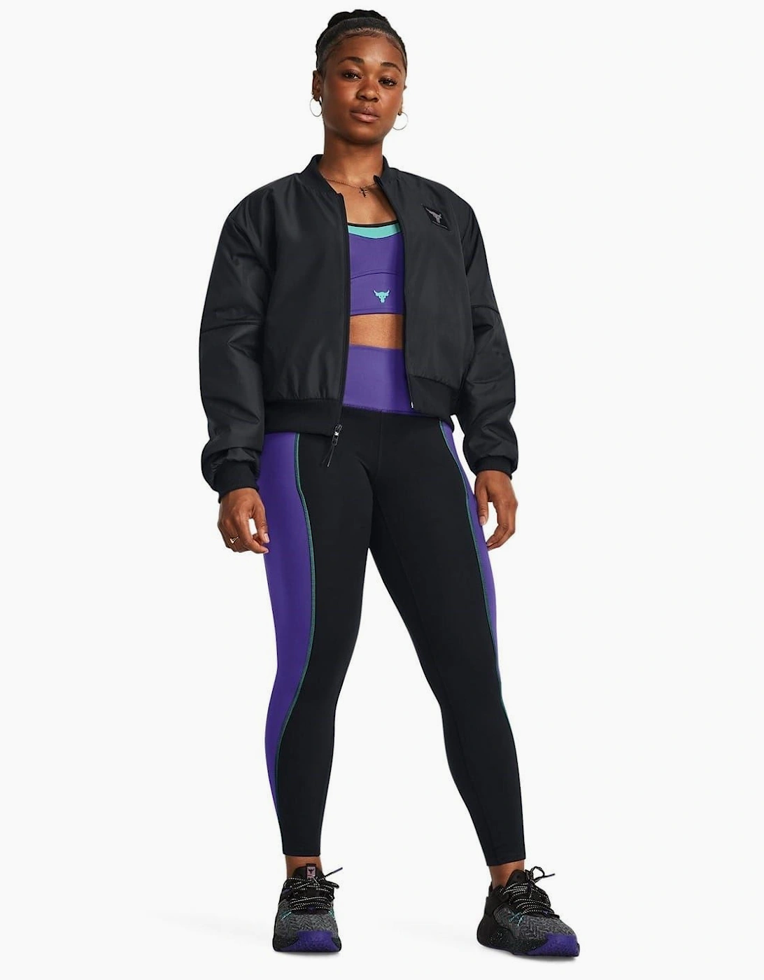 Short Collared Neck Relaxed Fit Bomber Jacket