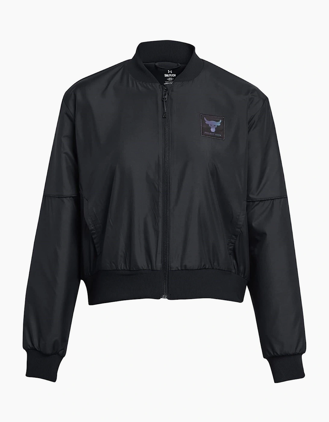 Short Collared Neck Relaxed Fit Bomber Jacket