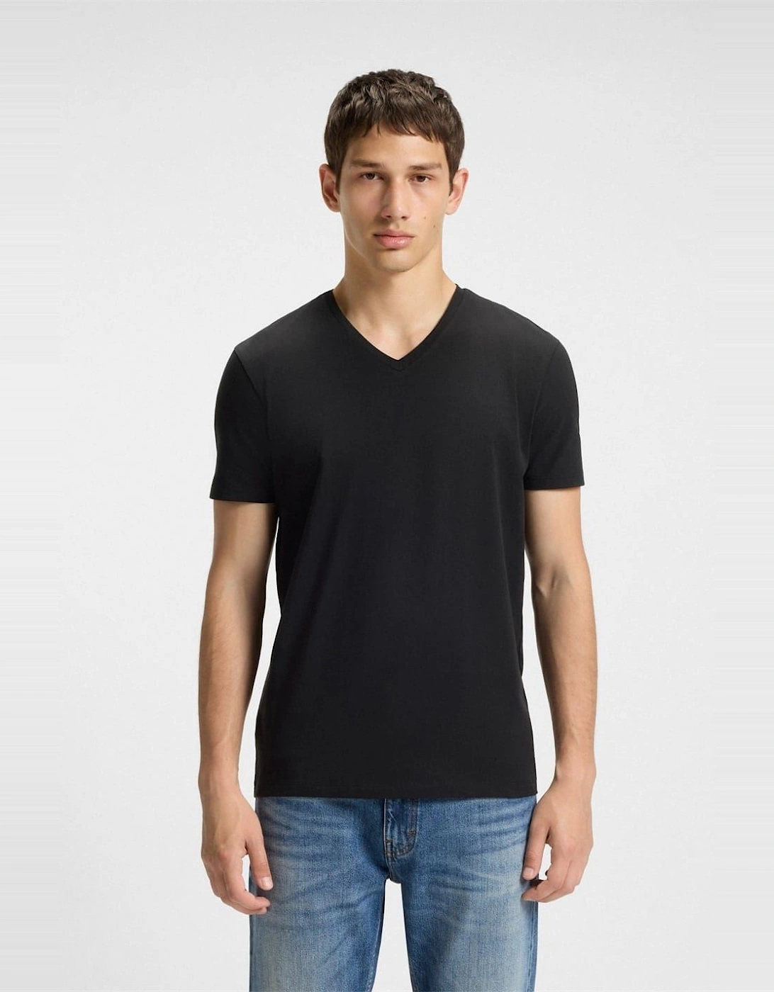 Sleeve V Neck T-Shirt