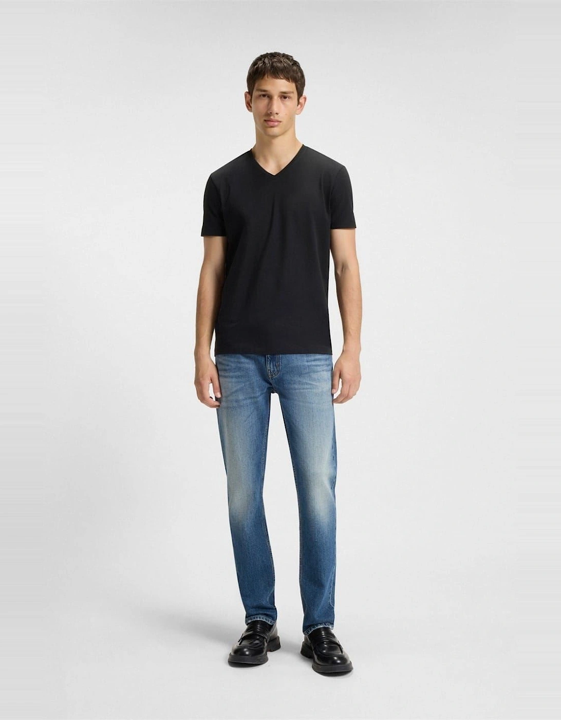 Sleeve V Neck T-Shirt