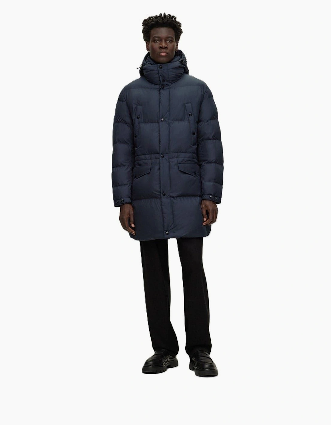 Solid Patterned Hooded Puffer Coat, 7 of 6