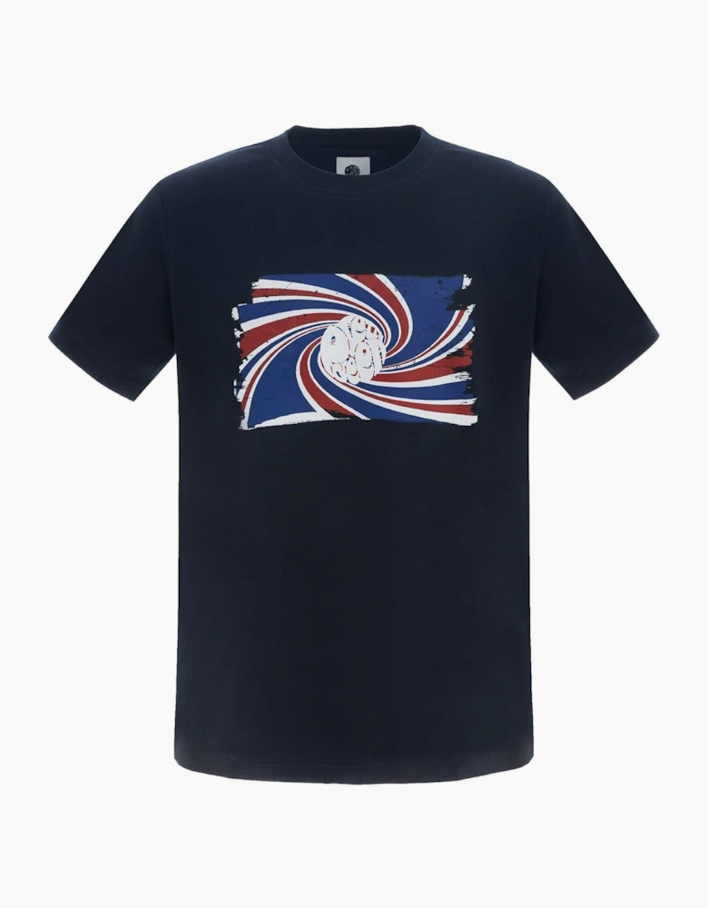 Swirl Logo Print Regular Fit T-Shirt