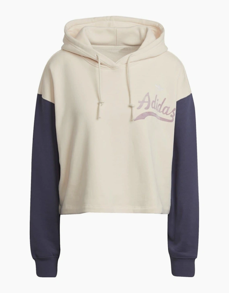 Cropped Hooded Relaxed Fit Sweatshirt