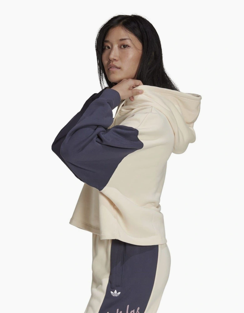 Cropped Hooded Relaxed Fit Sweatshirt