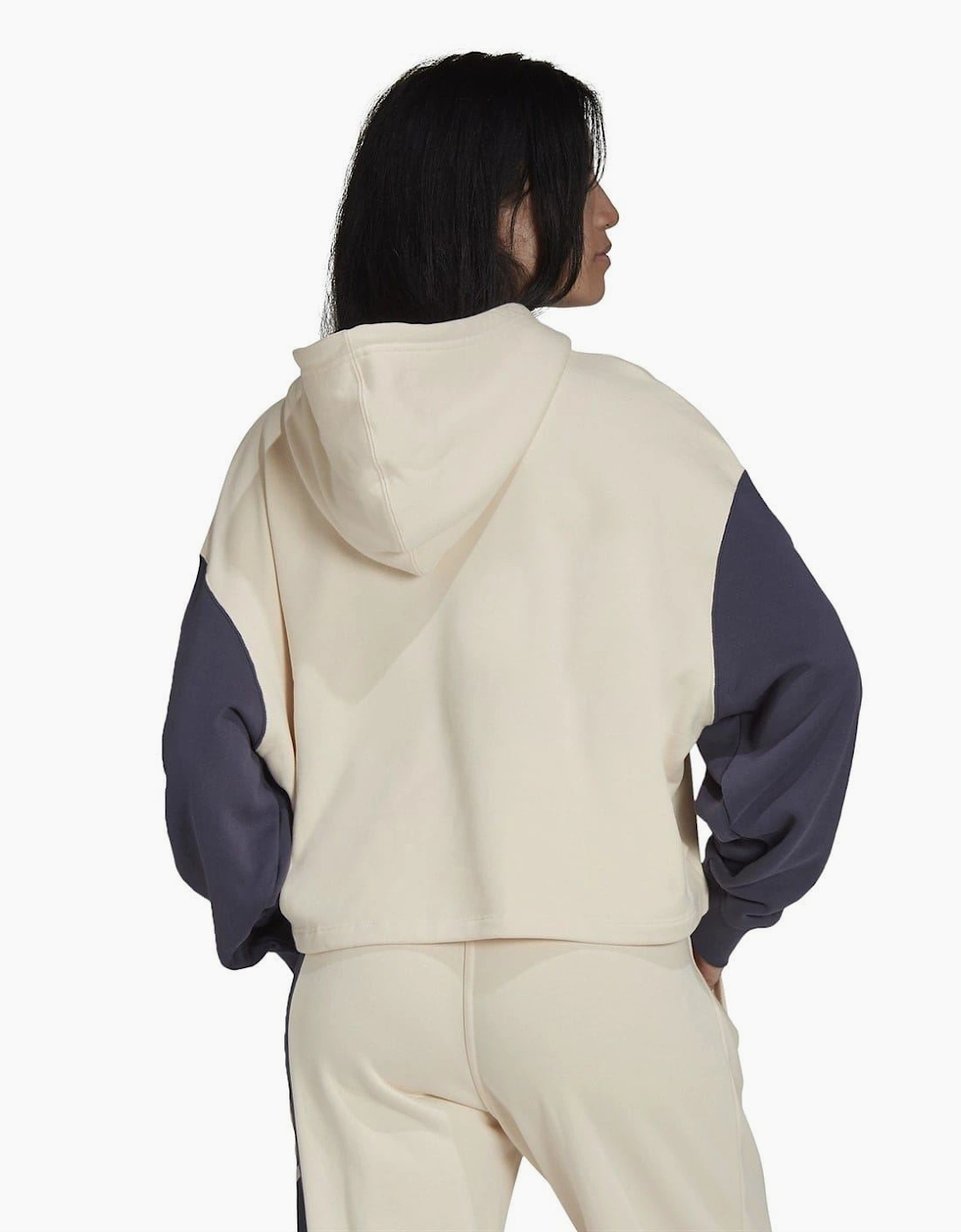 Cropped Hooded Relaxed Fit Sweatshirt