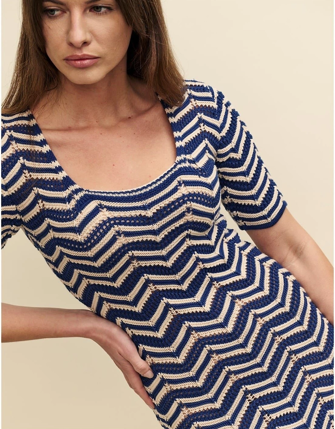 Ss Scoop Neck Midi T-Shirt Dress