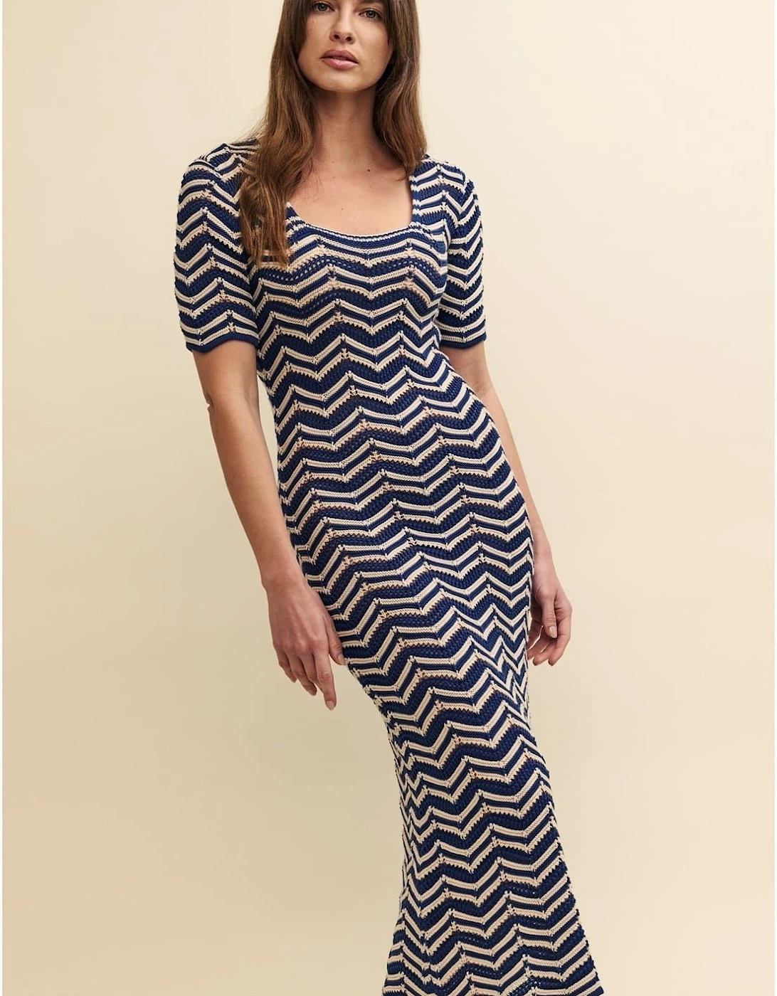 Ss Scoop Neck Midi T-Shirt Dress