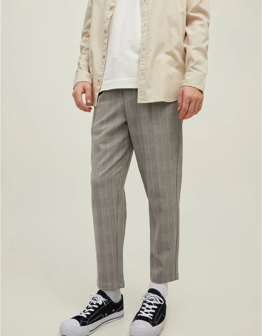 Jack & Jones Men's Grey Billcapri Casual Chinos Pants - Size: 31/32