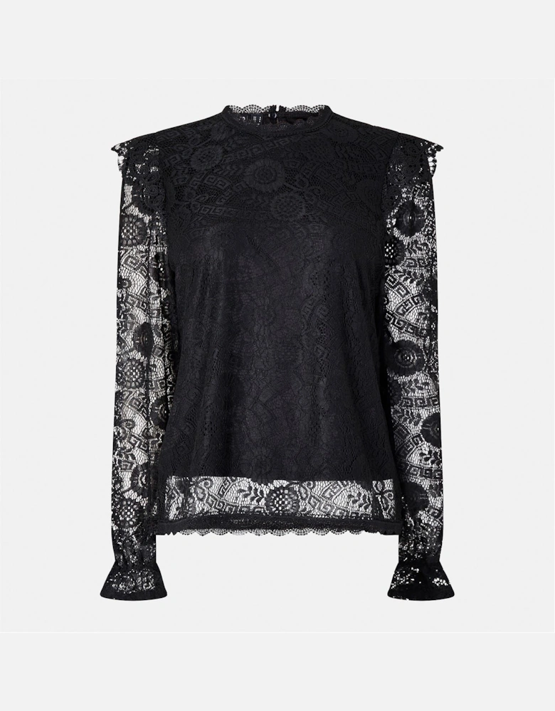 High Neck Regular Fit Blouse