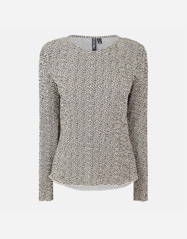 Relaxed Fit Short Sleeve Crew Neck Blouse
