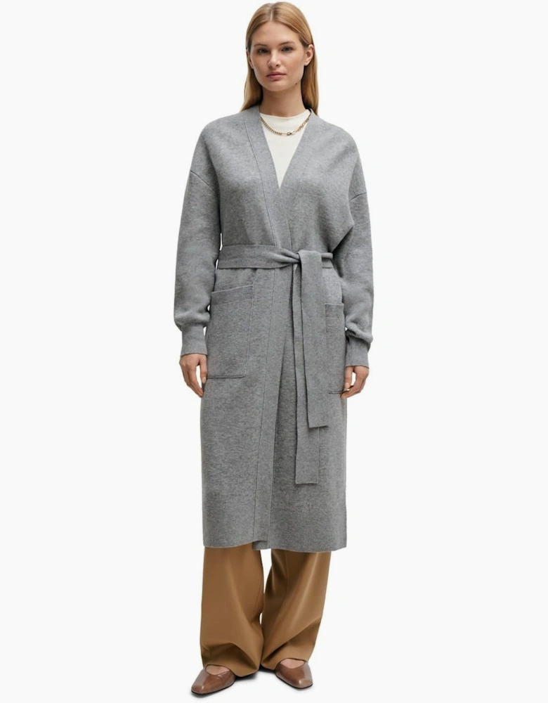 V-Neck Long Sleeve Dressing Gown