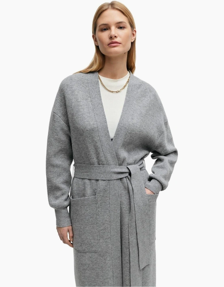 V-Neck Long Sleeve Dressing Gown