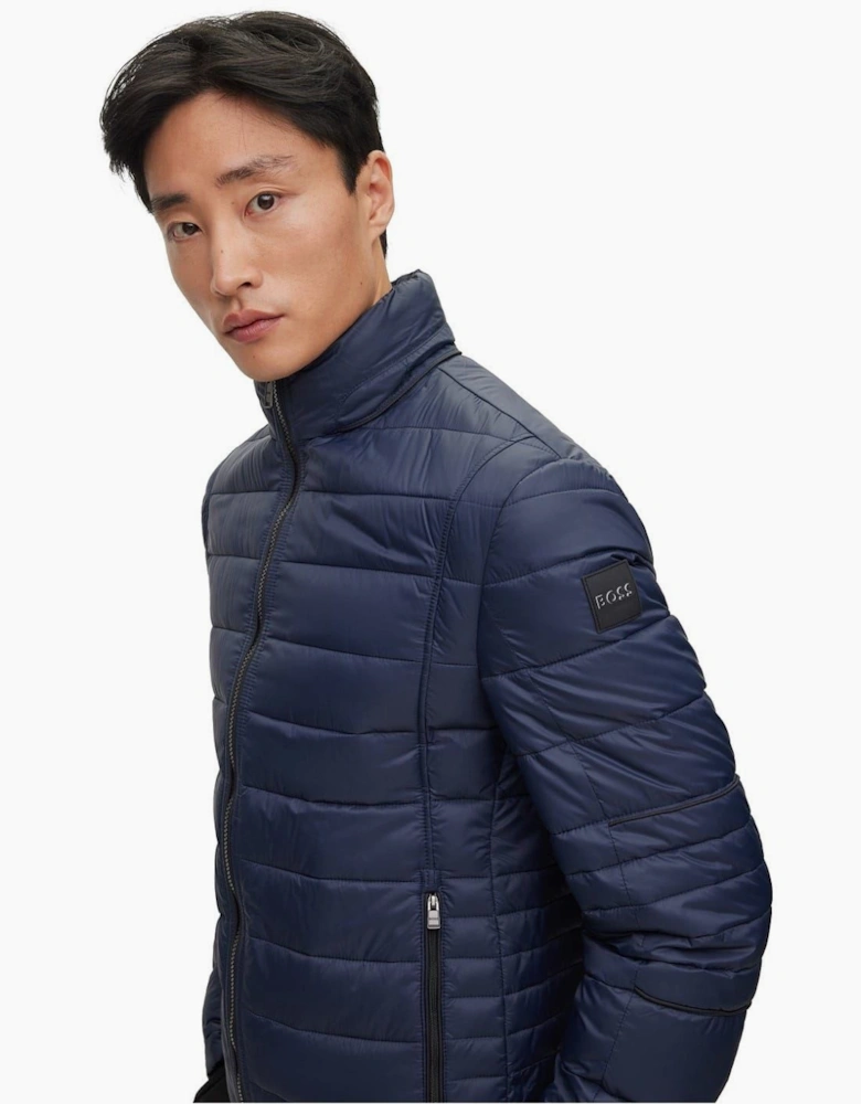 Solid Patterned Puffer Jacket