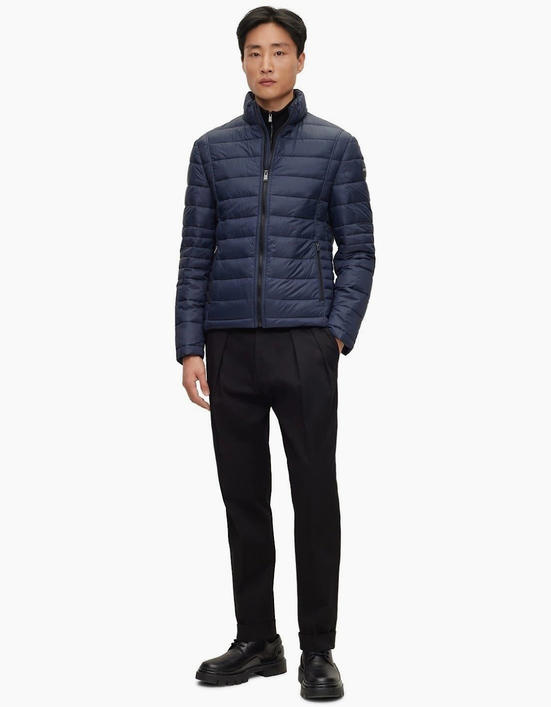 Solid Patterned Puffer Jacket